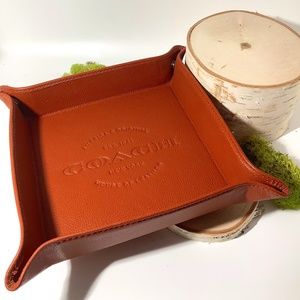 Coach Genuine Leather Jewelry Valet Tray